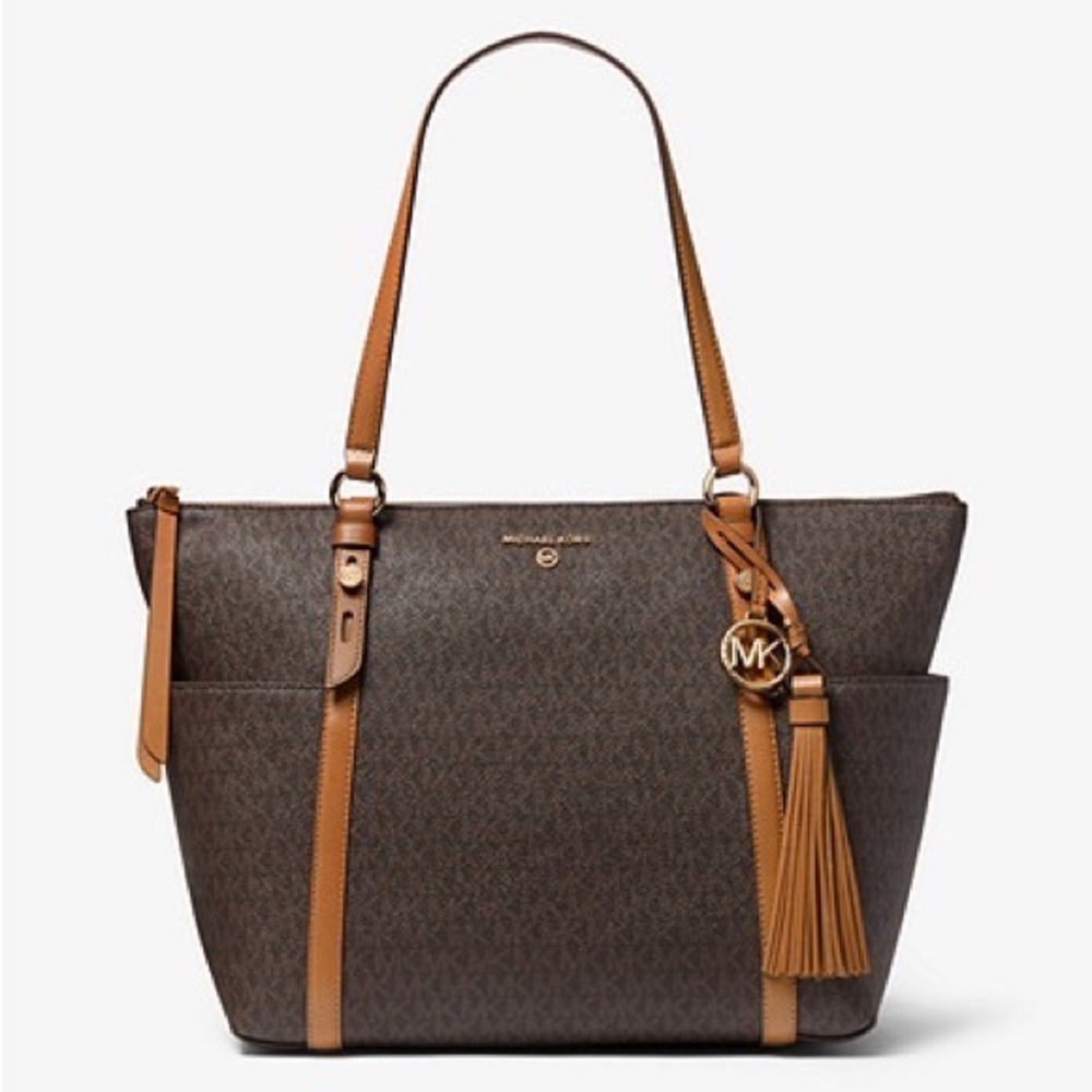 Michael Kors Sullivan Large Logo Top-Zip Tote Bag
